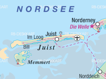 juist map